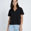 7 For All Mankind V-Neck Tee In Black -7 For All Mankind Shop d0630f27d283c1361204bb0ea65b1f8e