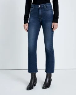 7 For All Mankind Luxe Vintage High Waist Slim Kick In Blueland -7 For All Mankind Shop e50a26b63ba2b11d30a7eb11fb9b0449