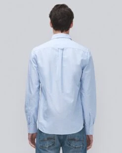 7 For All Mankind Oxford Shirt In Light Blue -7 For All Mankind Shop ea5305785387fccc773f9820a9994cd6