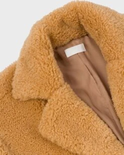 7 For All Mankind Shearling Belted Coat In Light Camel -7 For All Mankind Shop eb2009786b322c162d1bde1510ba39a3